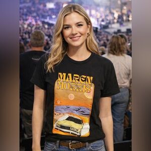 Maren Morris 2022 Tour Graphic Tee Anthropologie Black Concert Shirt Medium